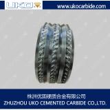 Tungsten carbide rolls for processing reinforcing steel wires and bars